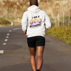Back View Mockup Of A Man Wearing A Hoodie While Running