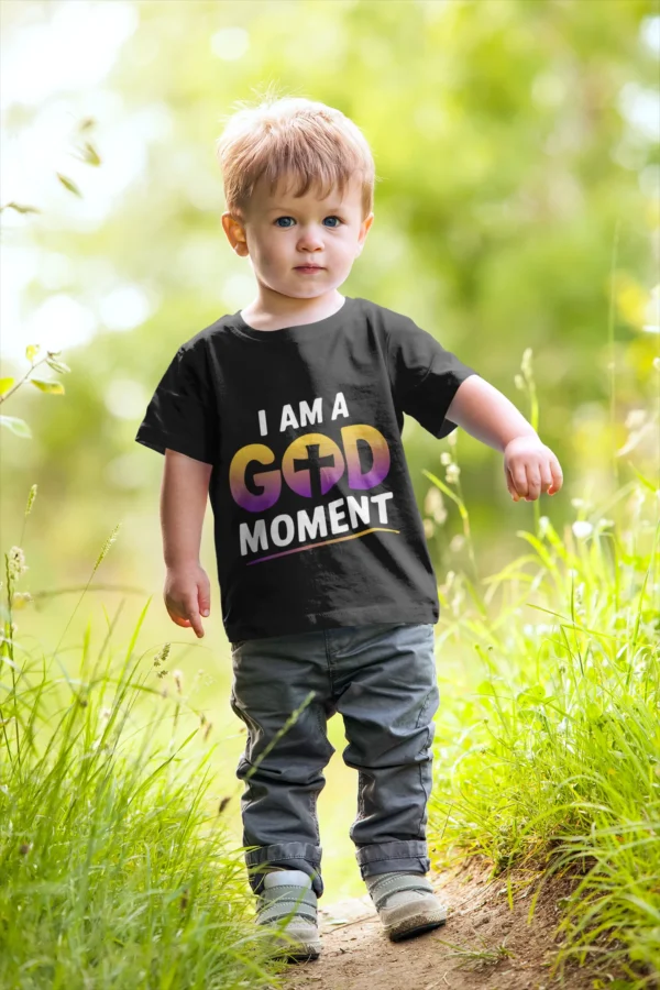 Mockup Of A Toddler Playing In The Grass