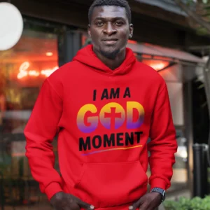 Sublimated Pullover Hoodie Mockup Featuring A Man With Short Hair