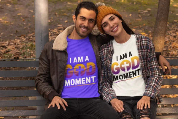 Tshirt Mockup of a Happy Couple Hugging in a Fall