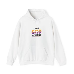 I Am a God Moment Hoodie – Inspirational Christian Faith Pullover