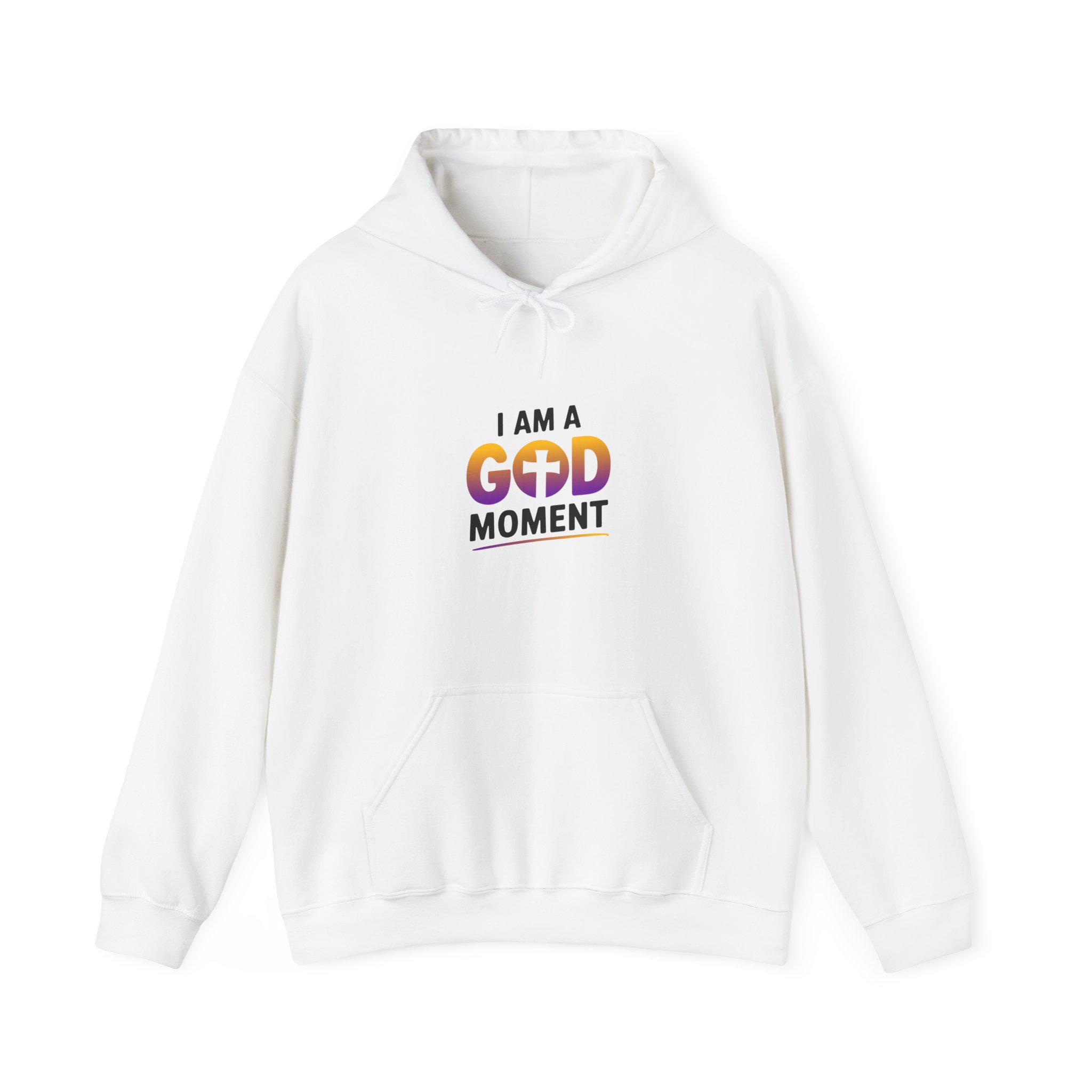 I Am a God Moment Hoodie – Inspirational Christian Faith Pullover